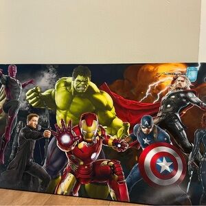 2 feet long marvel canvas painting